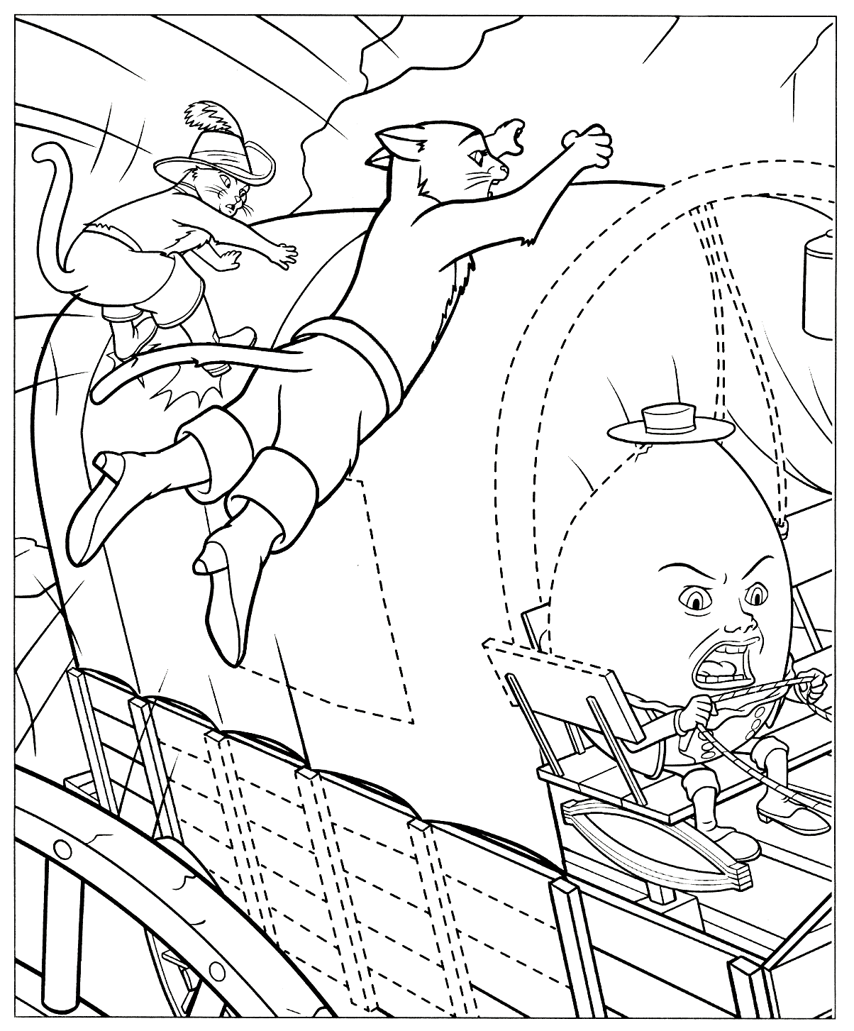 Malvorlagen Dangerous jump