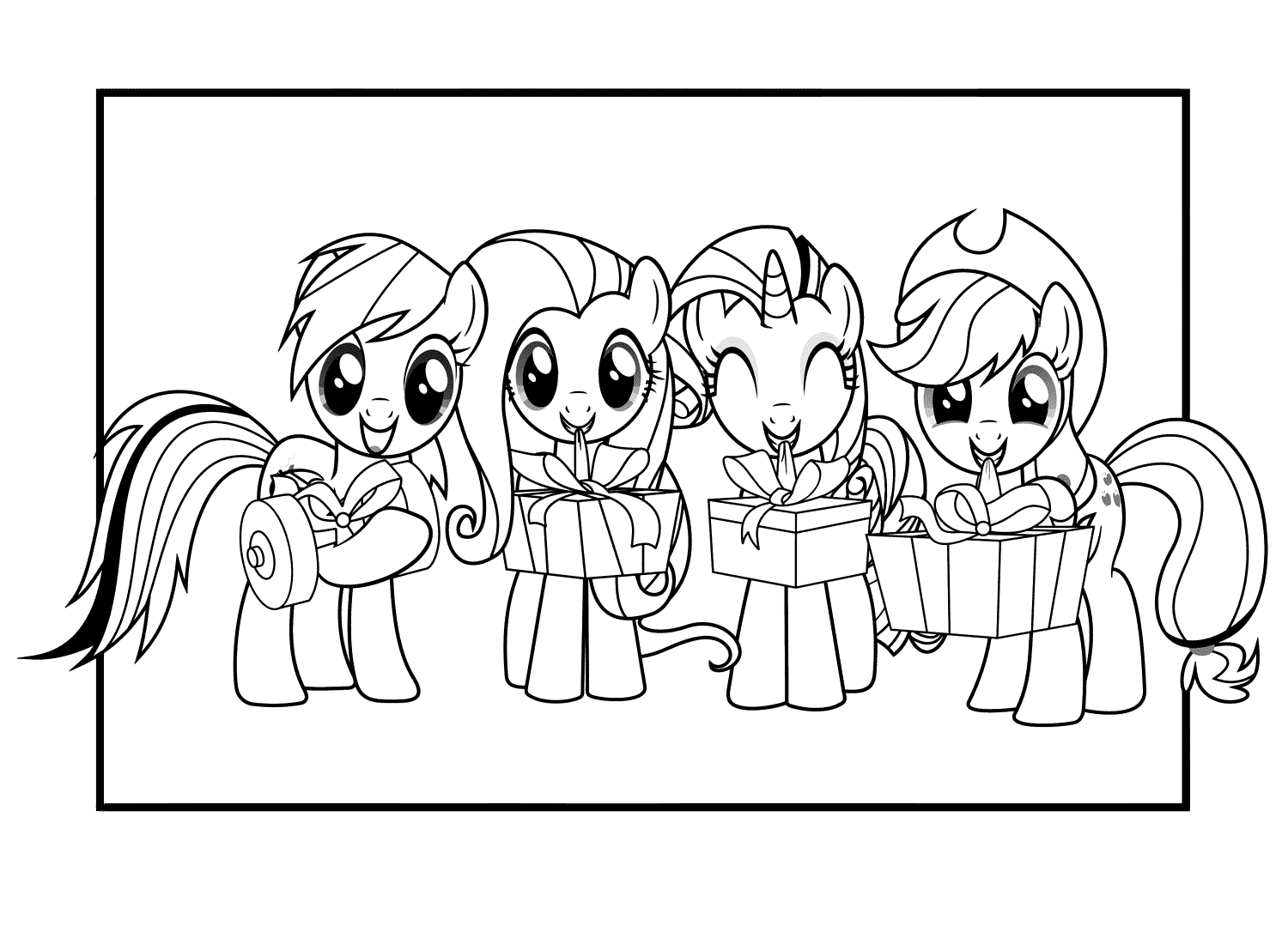 Malvorlagen Bestes Pony Friends