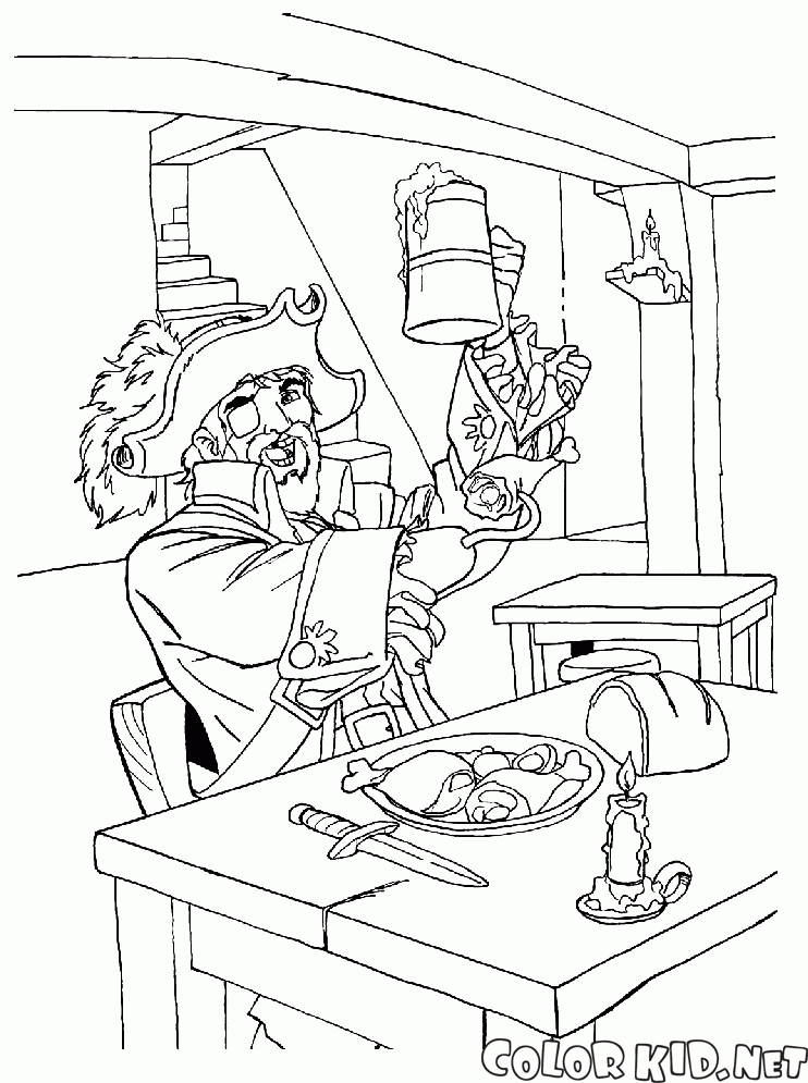 Malvorlagen Kapitän für ein Abendessen Malvorlagen Kapitän für ein Abendessen