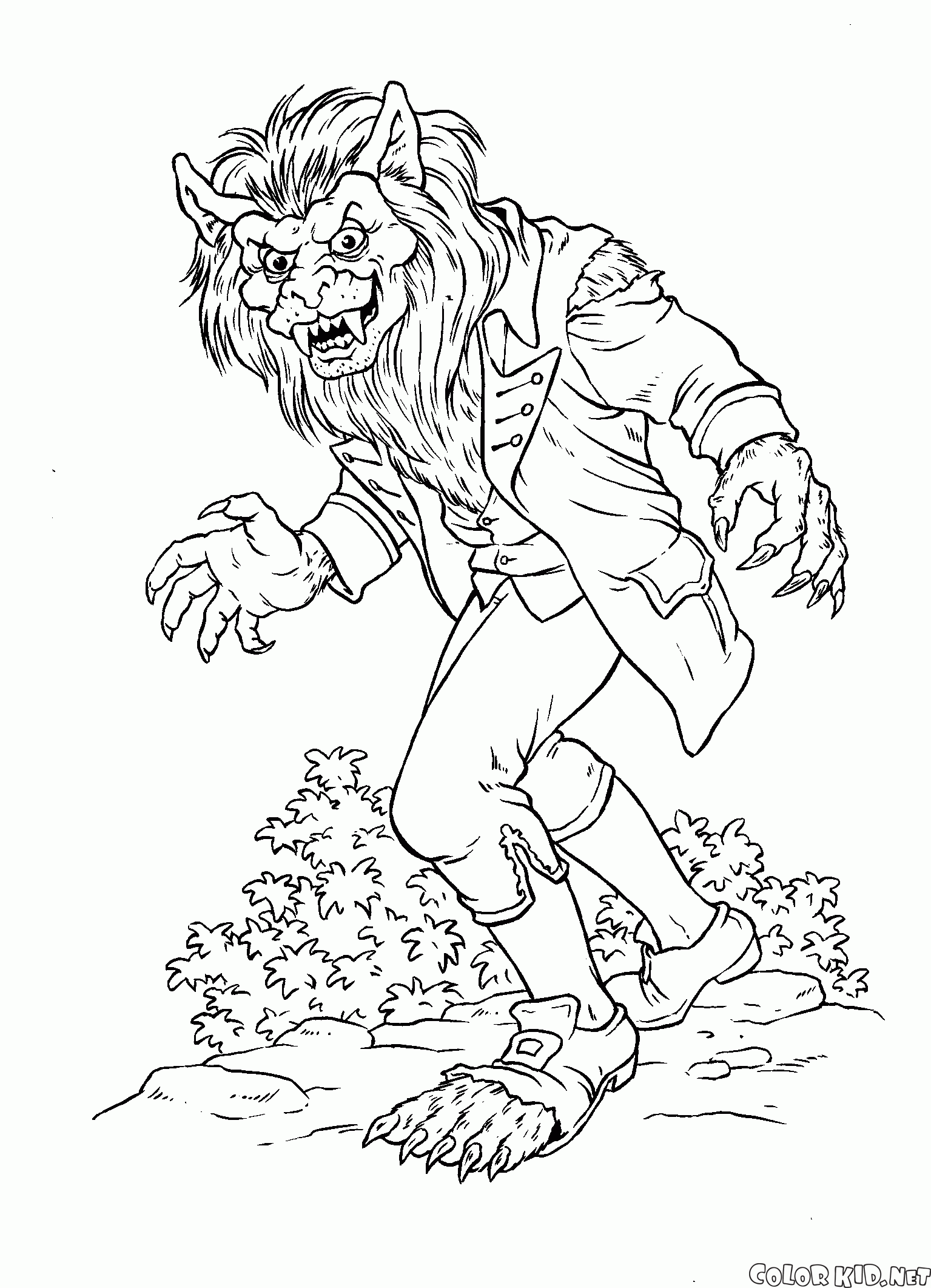 malvorlagen  werewolf