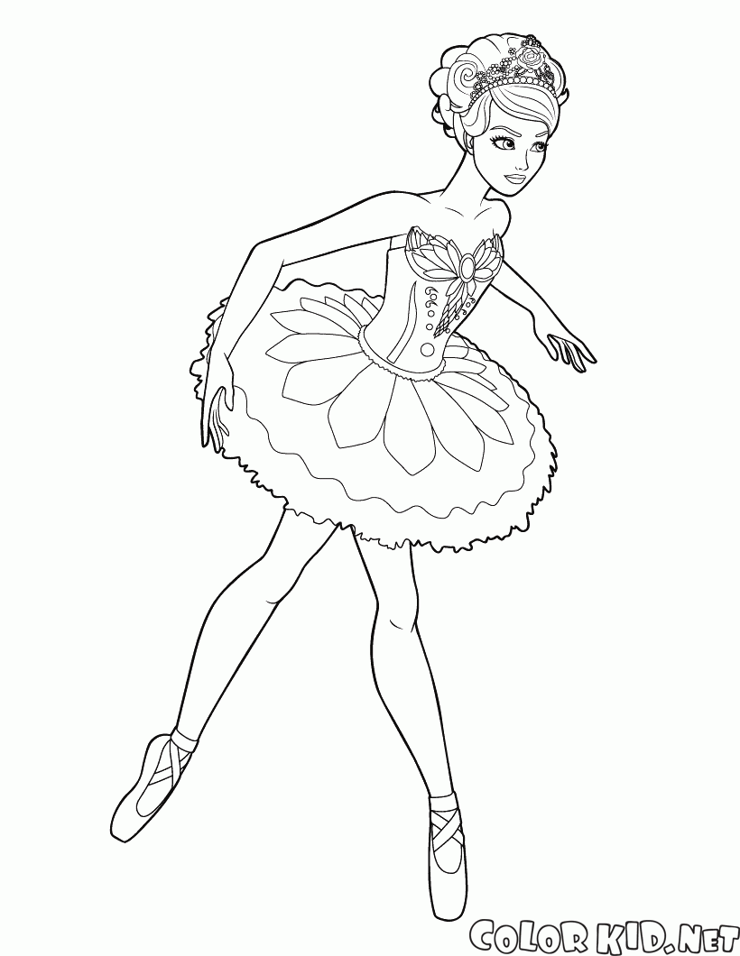 malvorlagen  barbie  ballerina