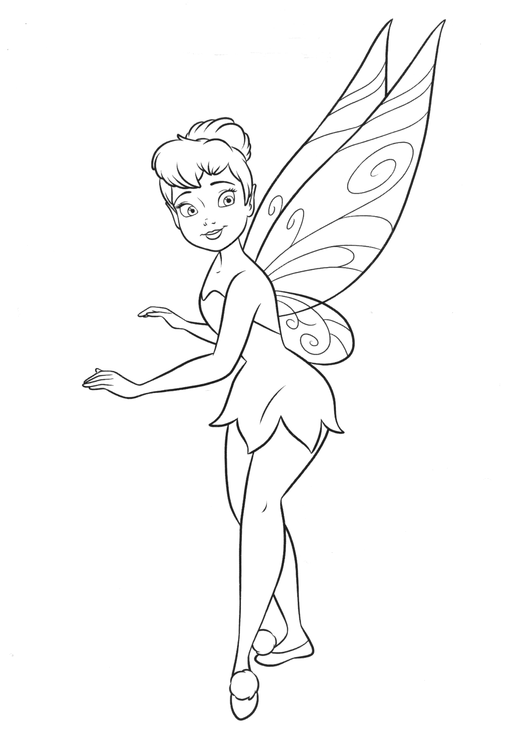 Malvorlagen Fee Tinker Bell
