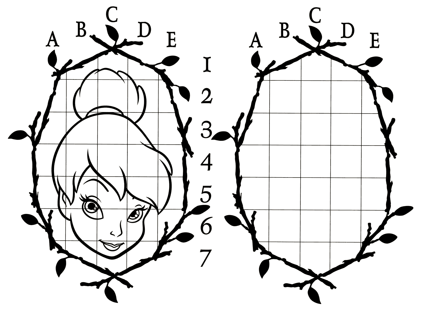 Malvorlagen Darstellung einer Fee