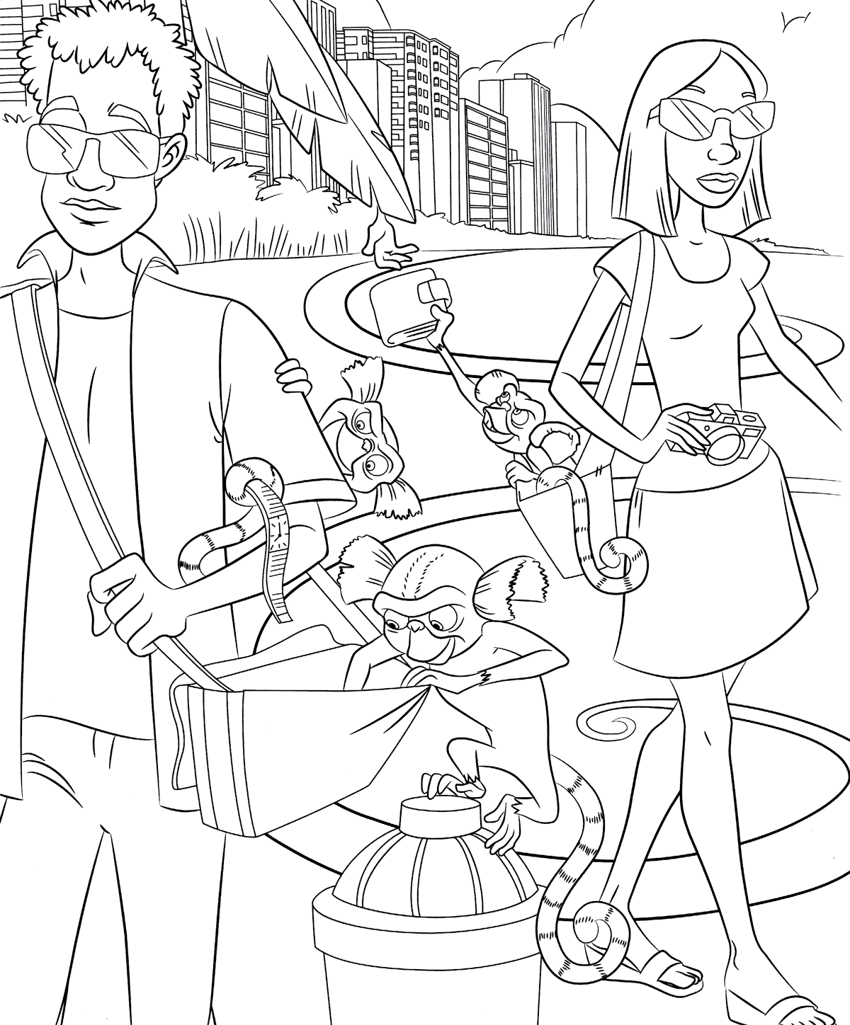 Malvorlagen MonkeyDiebe