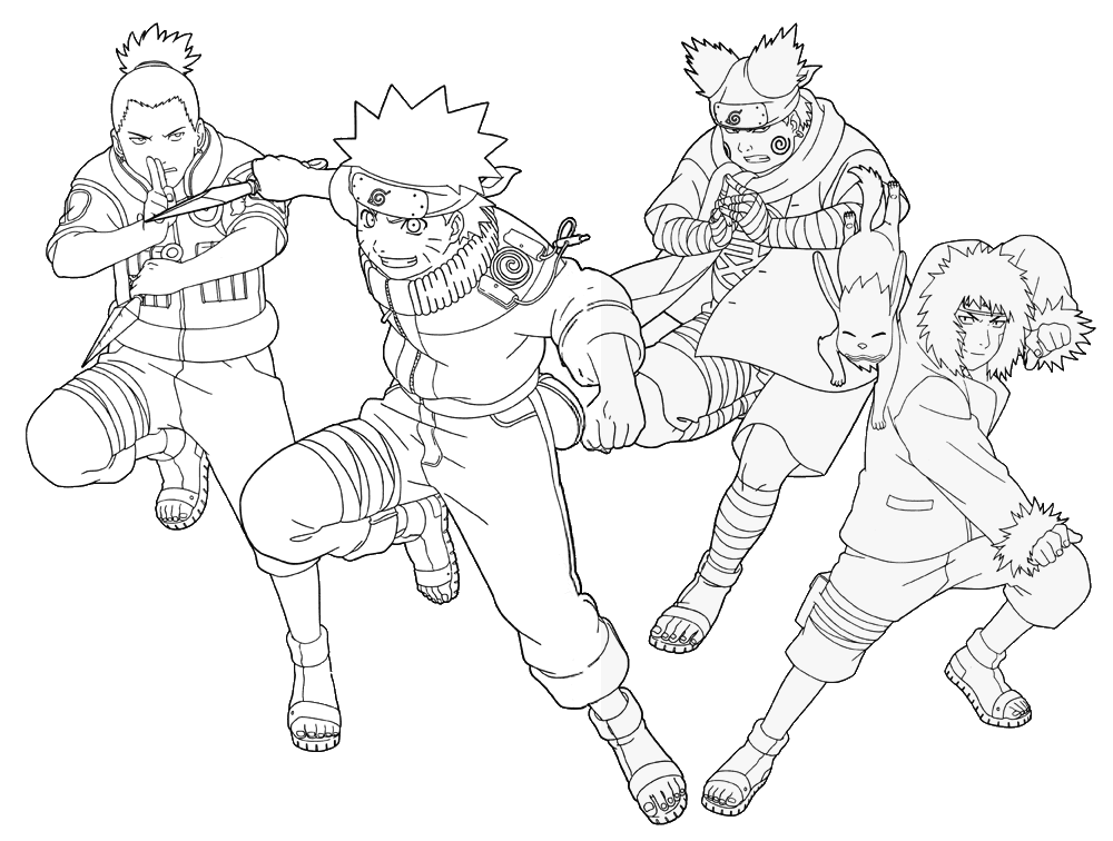 Malvorlagen - Heroes of Naruto anime