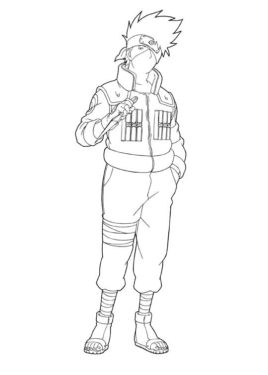 Malvorlagen Leader Kakashi Hatake