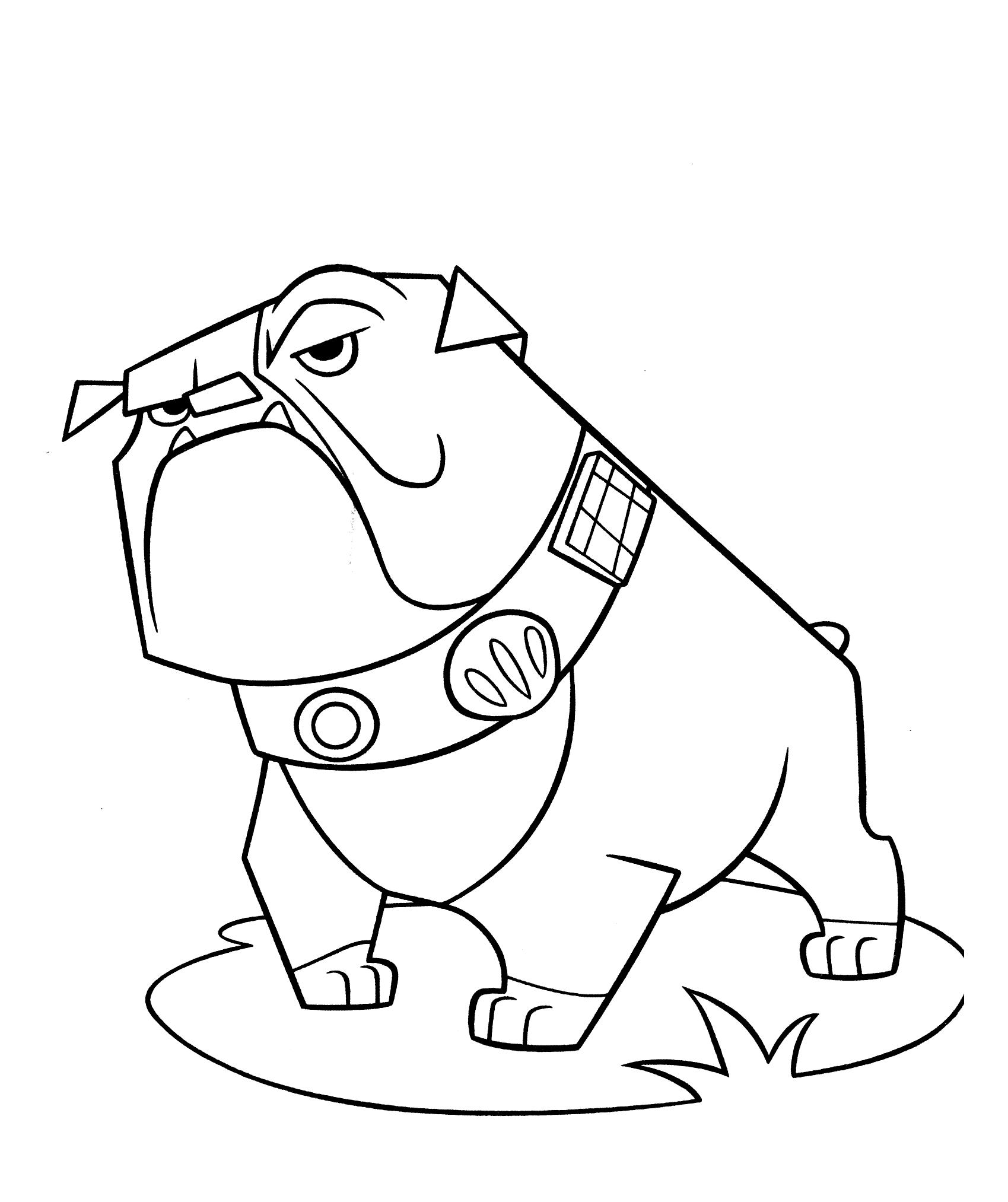 Malvorlagen - Bulldog