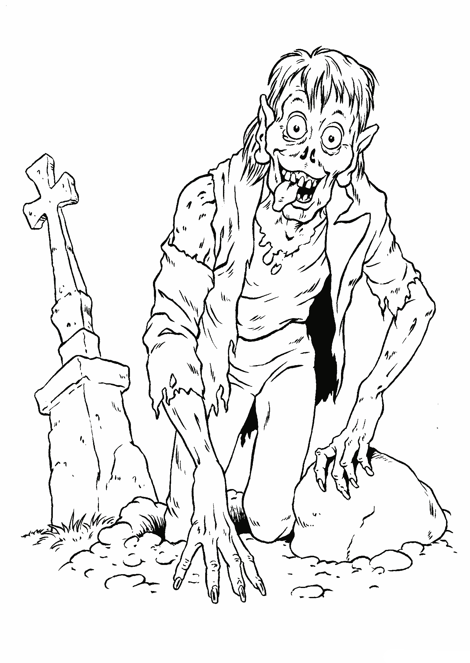 Malvorlagen - Zombie