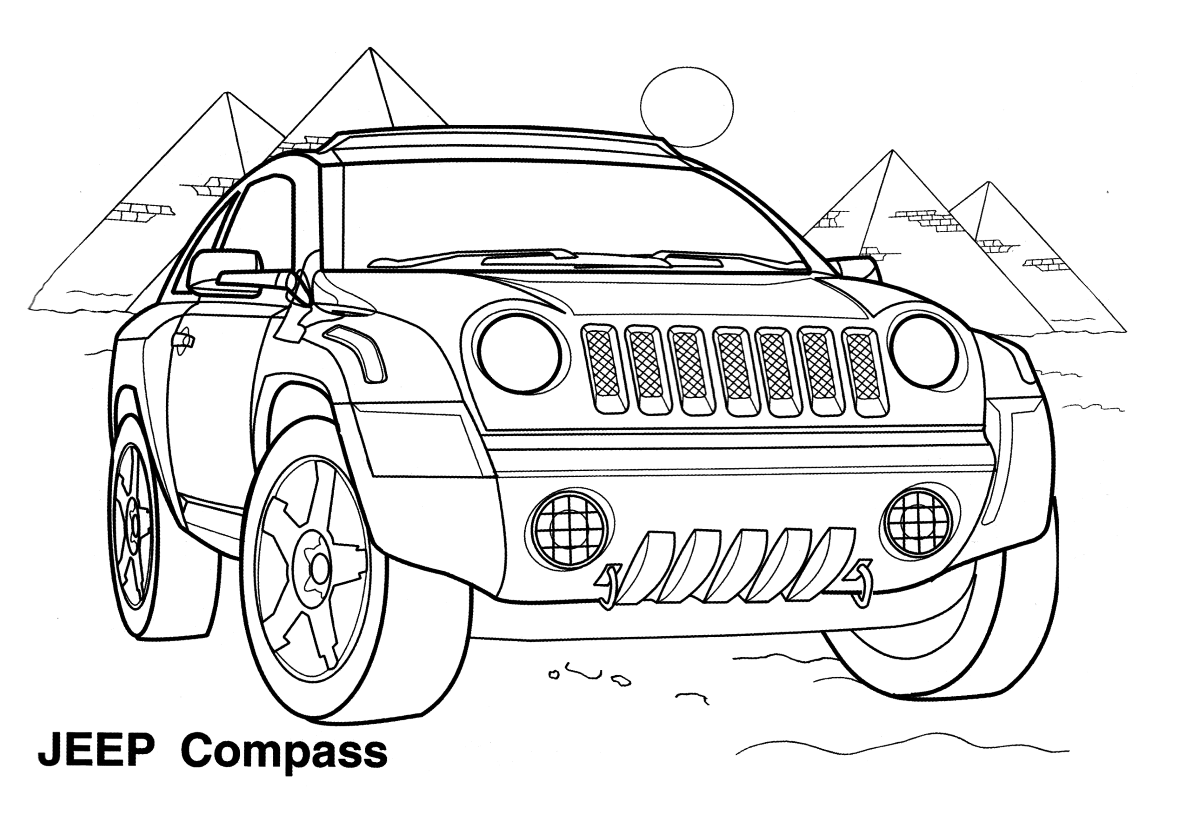 malvorlagen  jeep compass