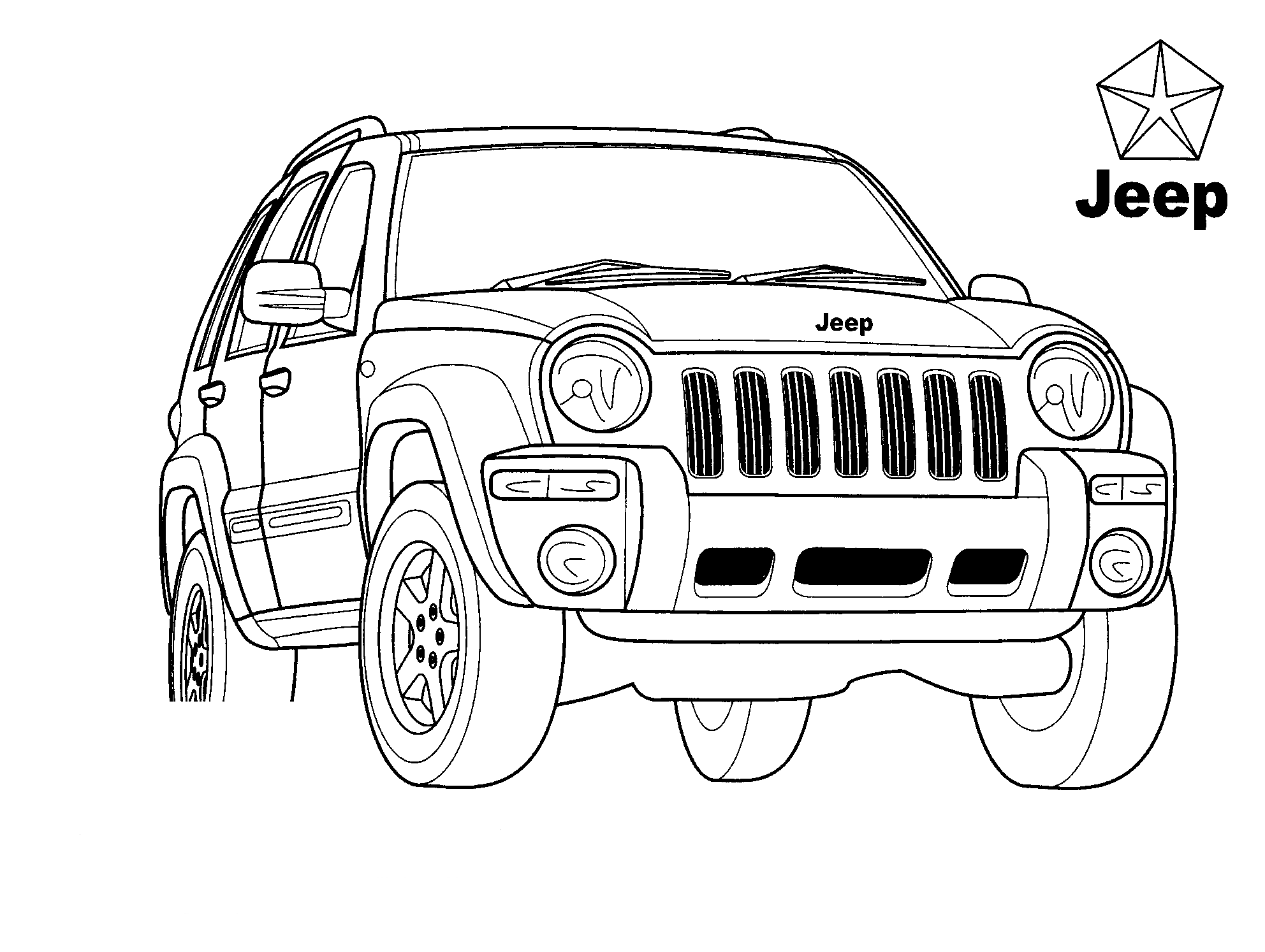 Malvorlagen   Universal Jeep