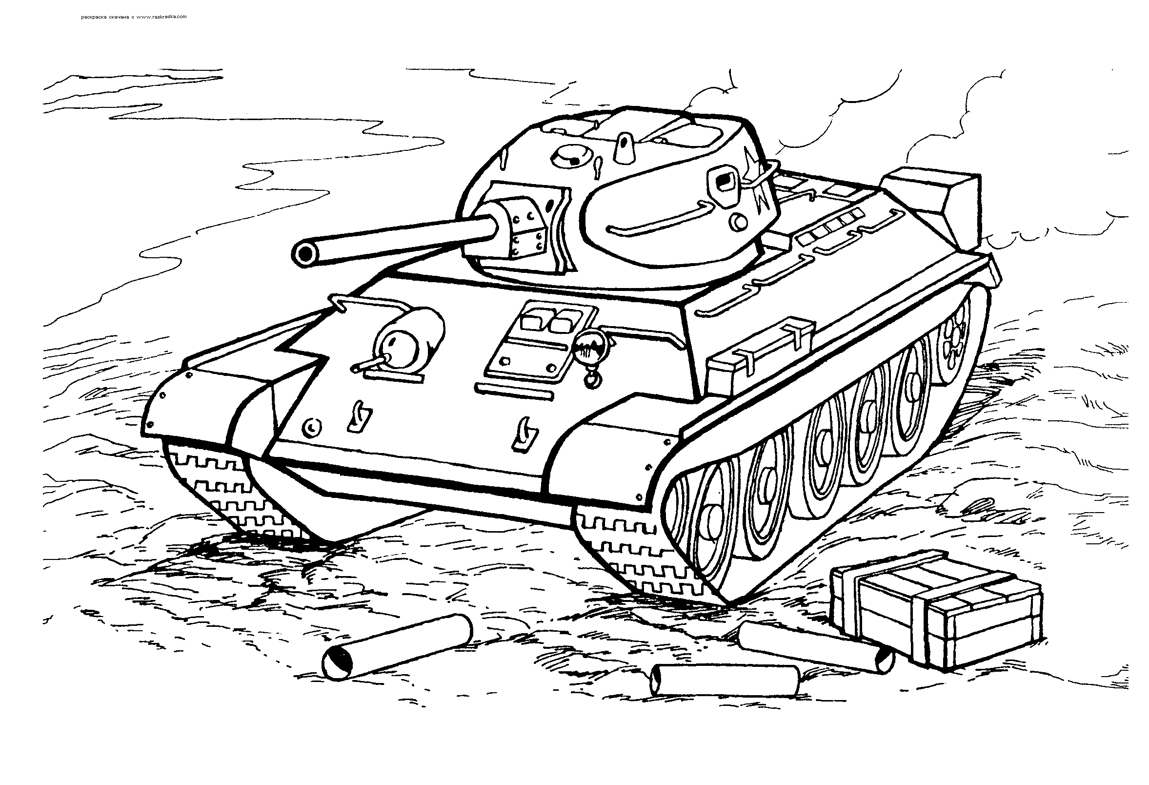 malvorlagen - t-34