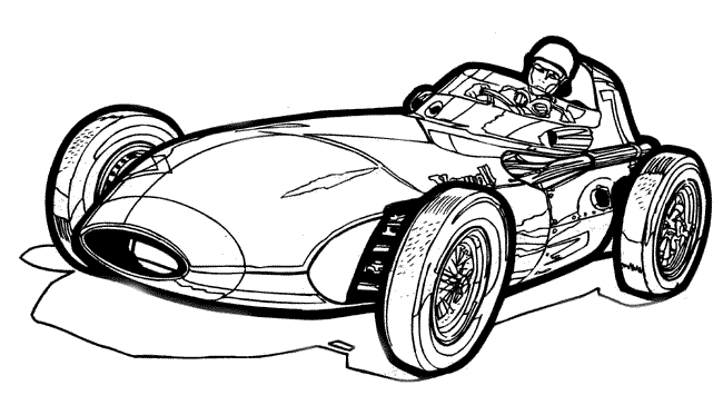 Malvorlagen Das Auto des Jahres 1958