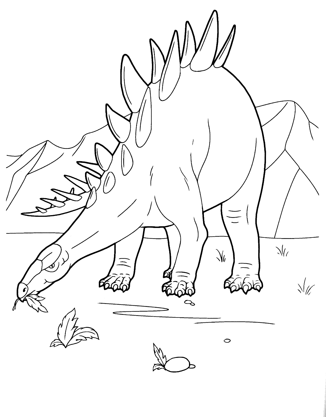 malvorlagen  stegosaurus