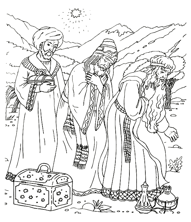 malvorlagen  geschenke der heiligen drei könige