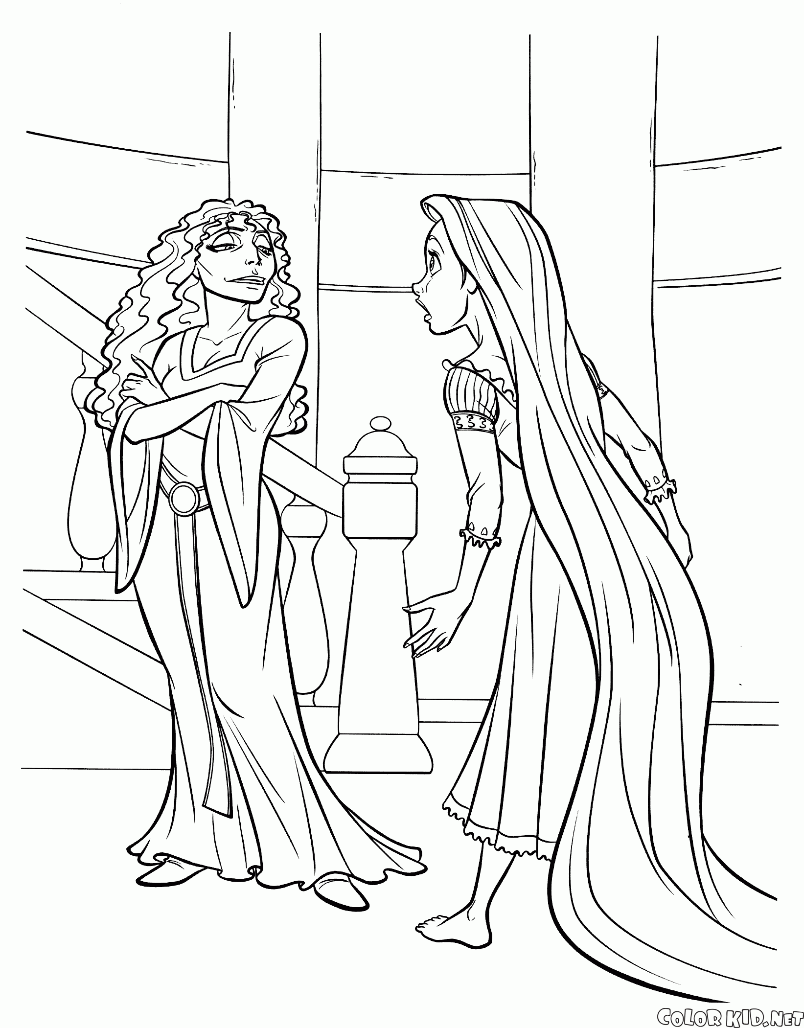 Mutter Gotel und Rapunzel