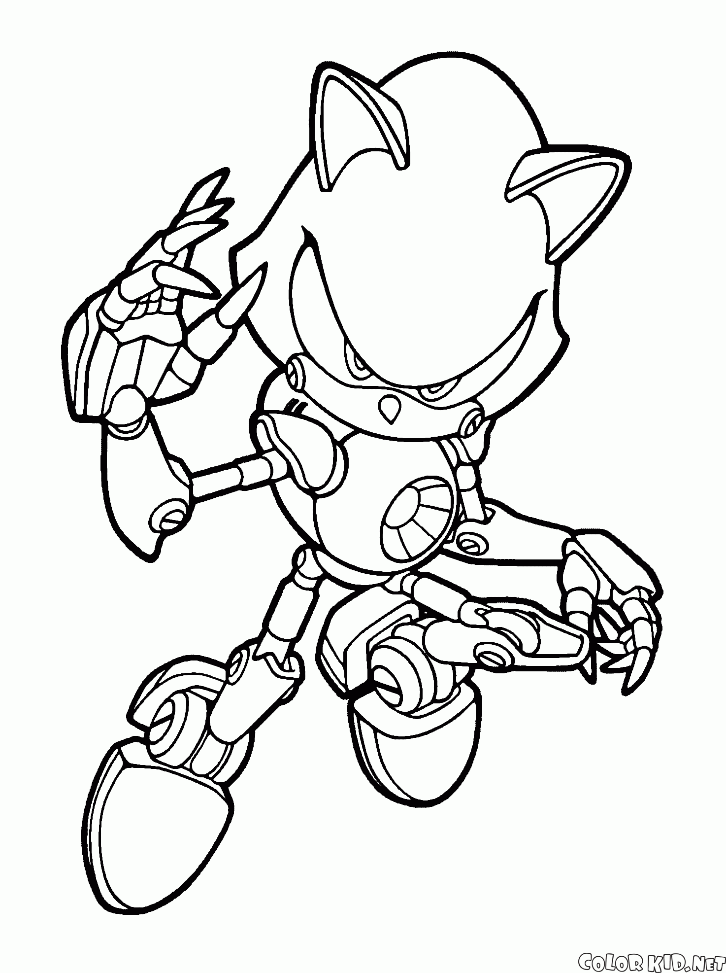 Malvorlagen - Metal Sonic