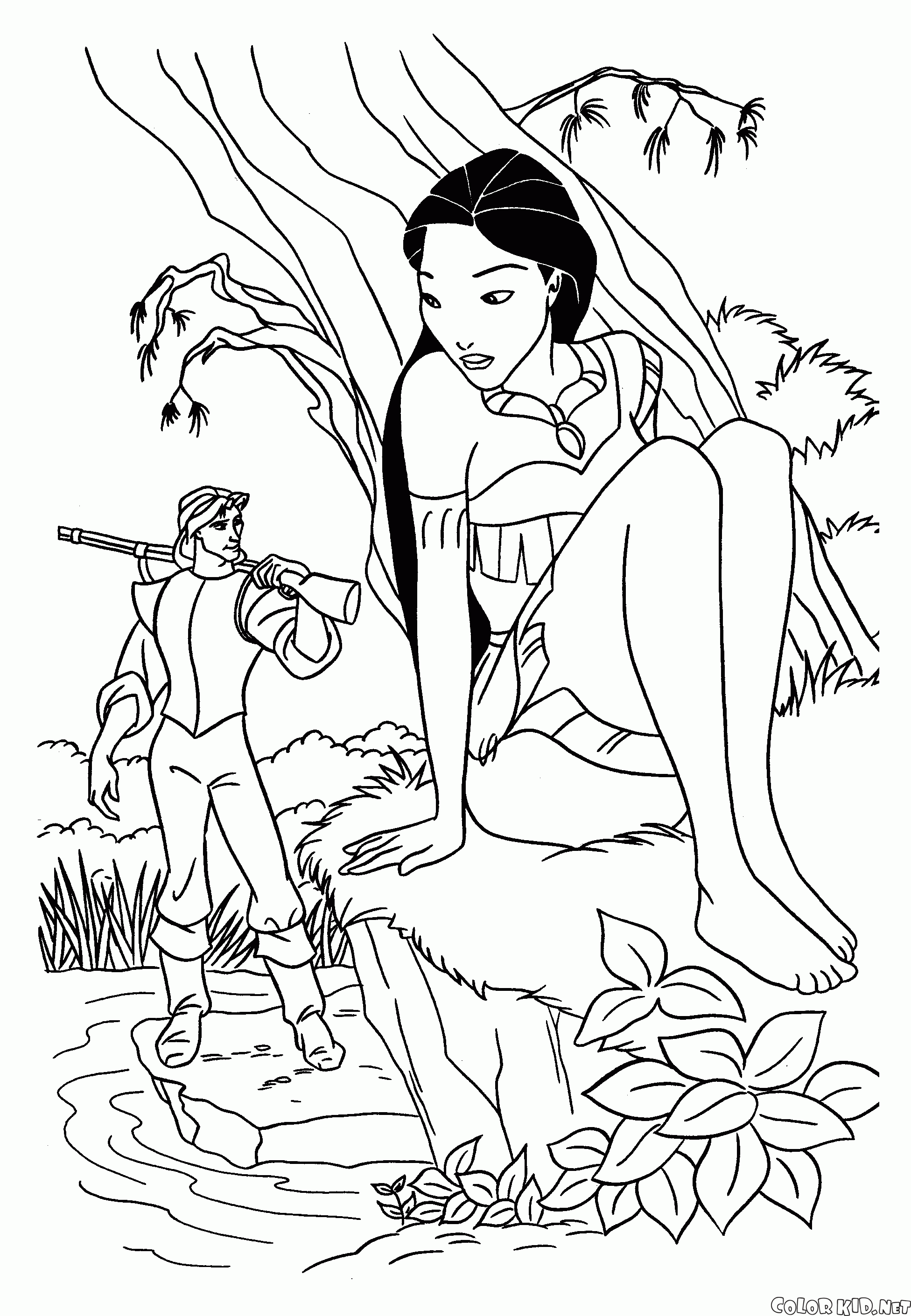 John Smith und Pocahontas