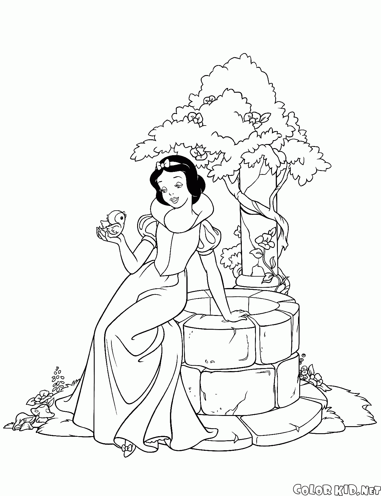Snow White am Brunnen