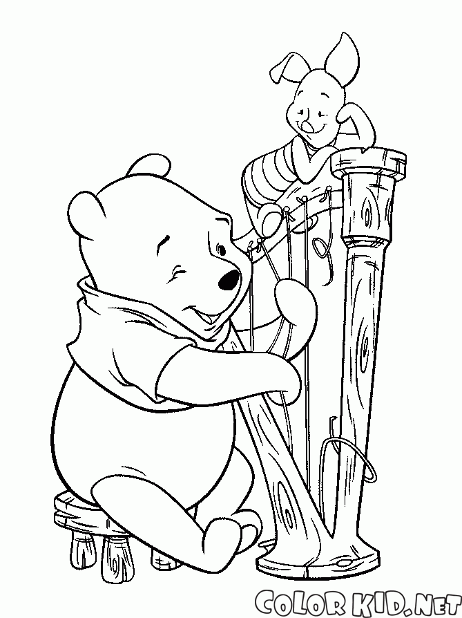 Winnie, Ferkel und eine Harfe