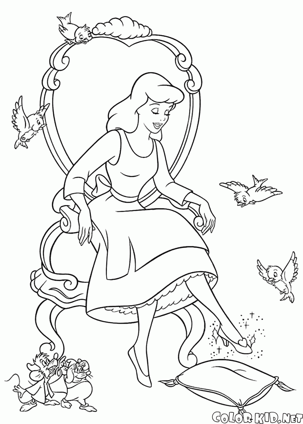 Cinderella und eine Glasschuh