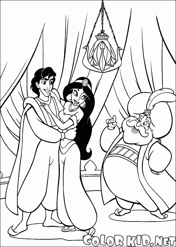 Jasmine, Aladdin und der Sultan