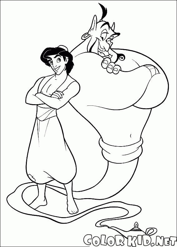 Aladdin und magische Genie