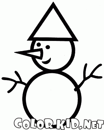 Bild von einem Schneemann
