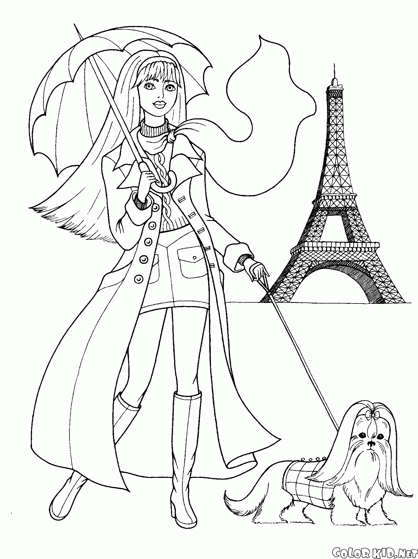 Mädchen in Paris