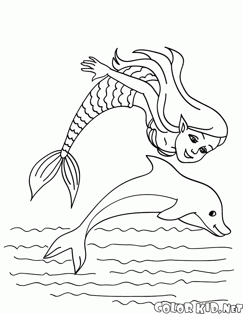 Die Meerjungfrau und der Delphin