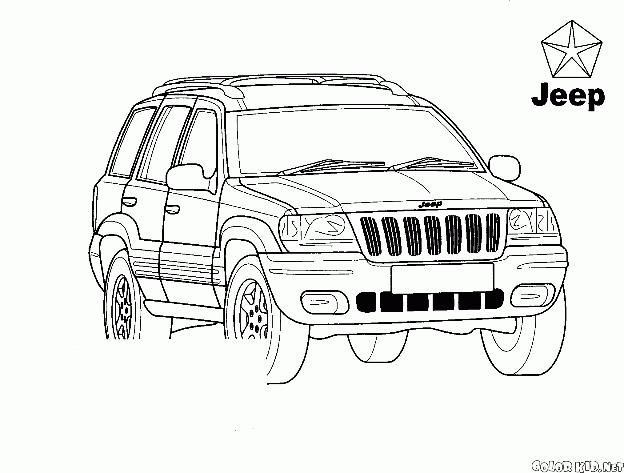 Malvorlagen   Jeep Grand