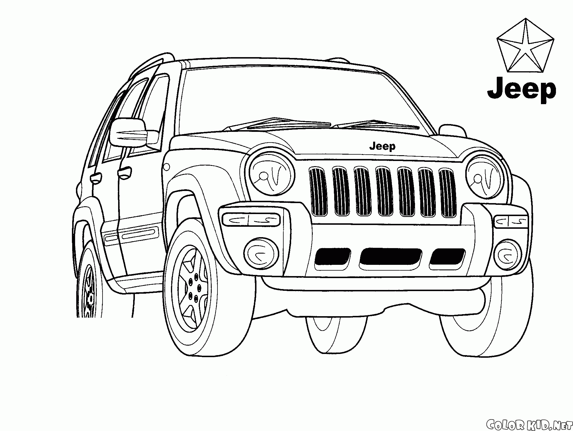 Malvorlagen   Universal Jeep