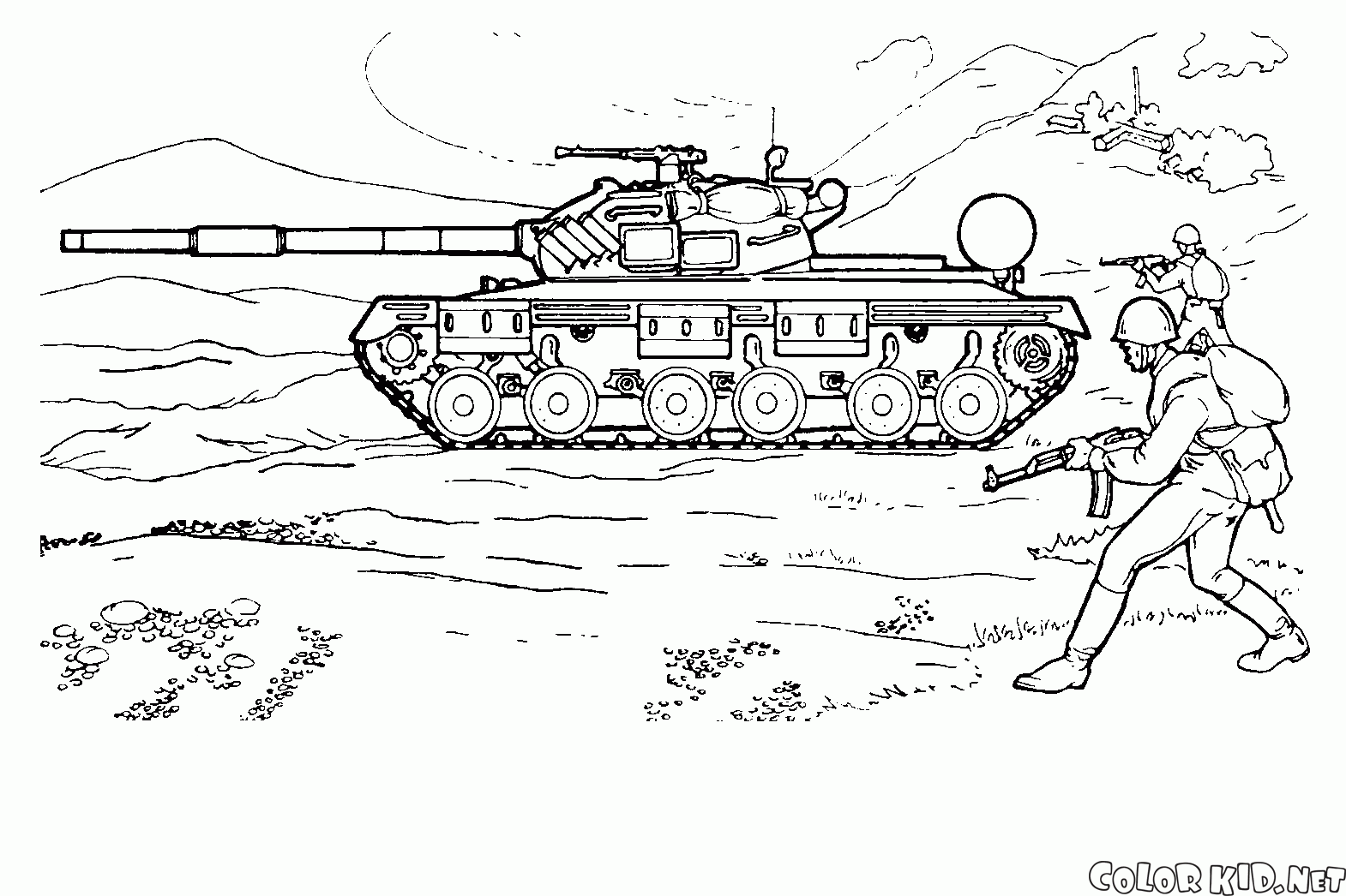 Sowjetischen Panzer auf Manöver