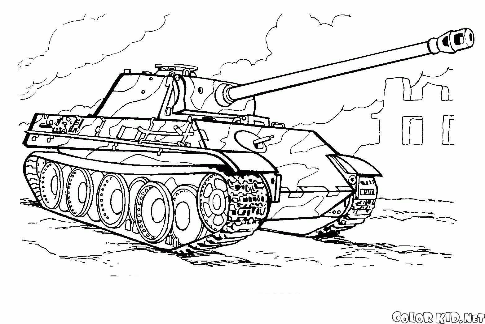 malvorlagen  moderne tank deutschland