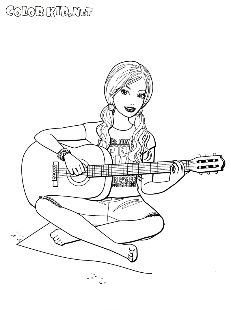 Barbie mit Gitarre
