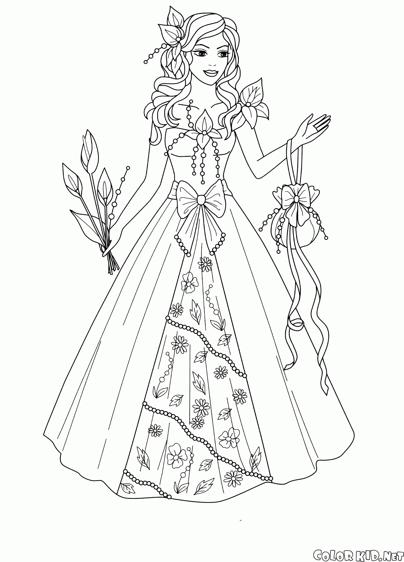Die Prinzessin des Königreiches von Blumen