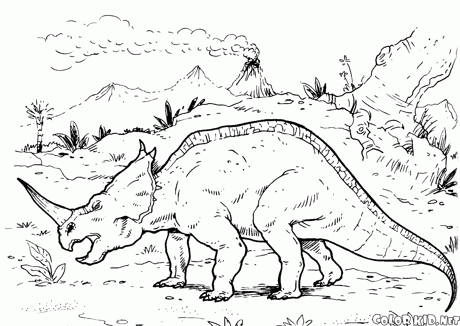 Centrosaurus wird die Welt zu reisen