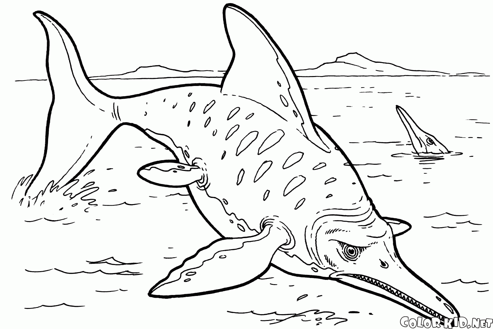 malvorlagen  ichthyosaurus