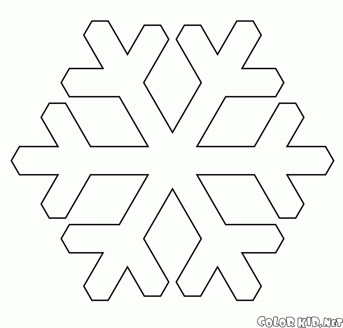 Malvorlagen - Die häufigste Schneeflocke Malvorlagen - Die häufigste Schneeflocke
