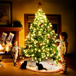 Neujahrstag und Weihnachten