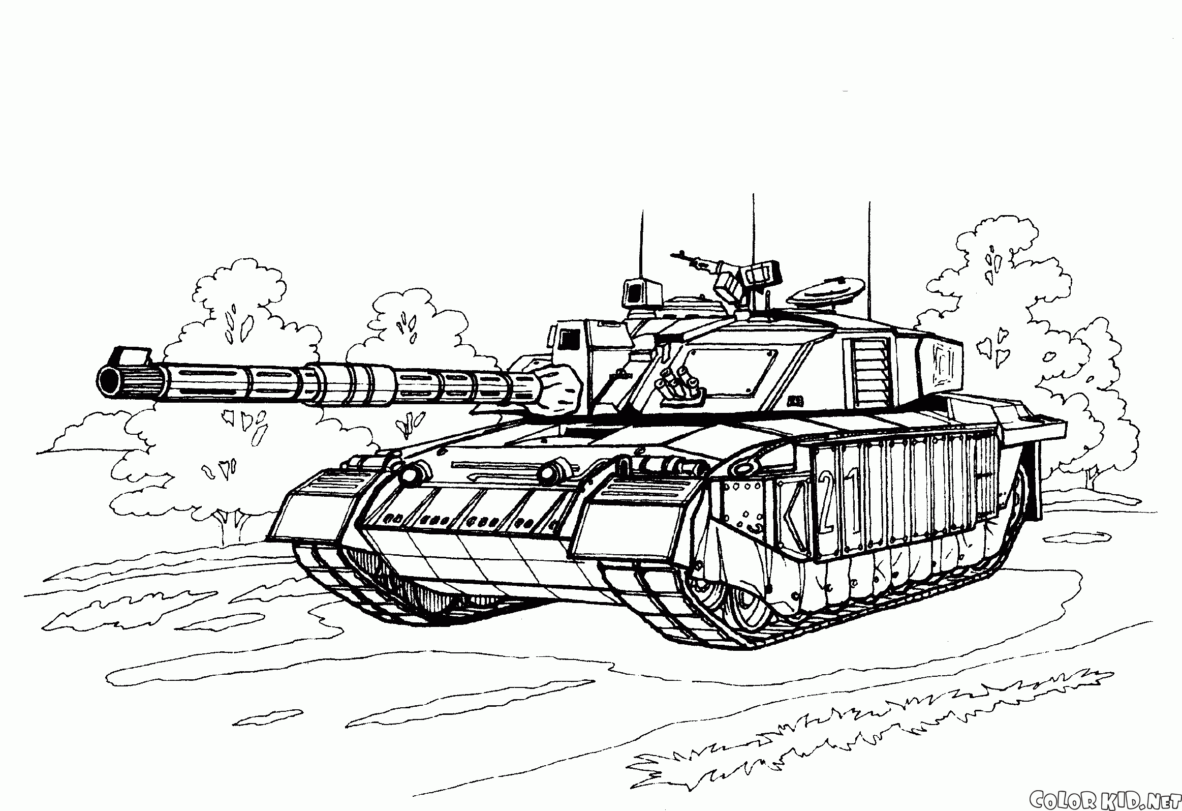Malvorlagen - Panzer