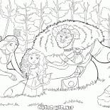Merida mit den Eltern