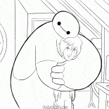 Freunde Baymax und Hiro