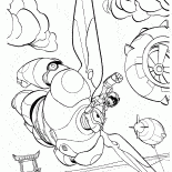 Hiro und Baymax die Stadt zu retten