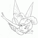 Fliegende junge Zauberin