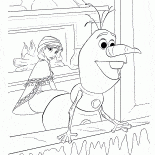 Olaf sah Kristoff
