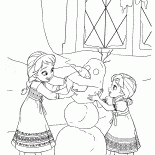 Elsa und Anna als Kind