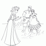Elsa, Anna und Kristoff