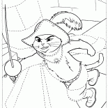 Puss in Boots bei der Arbeit