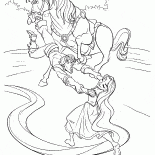 Pferd, Flynn und Rapunzel