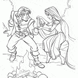 Rapunzel heilt Flynn